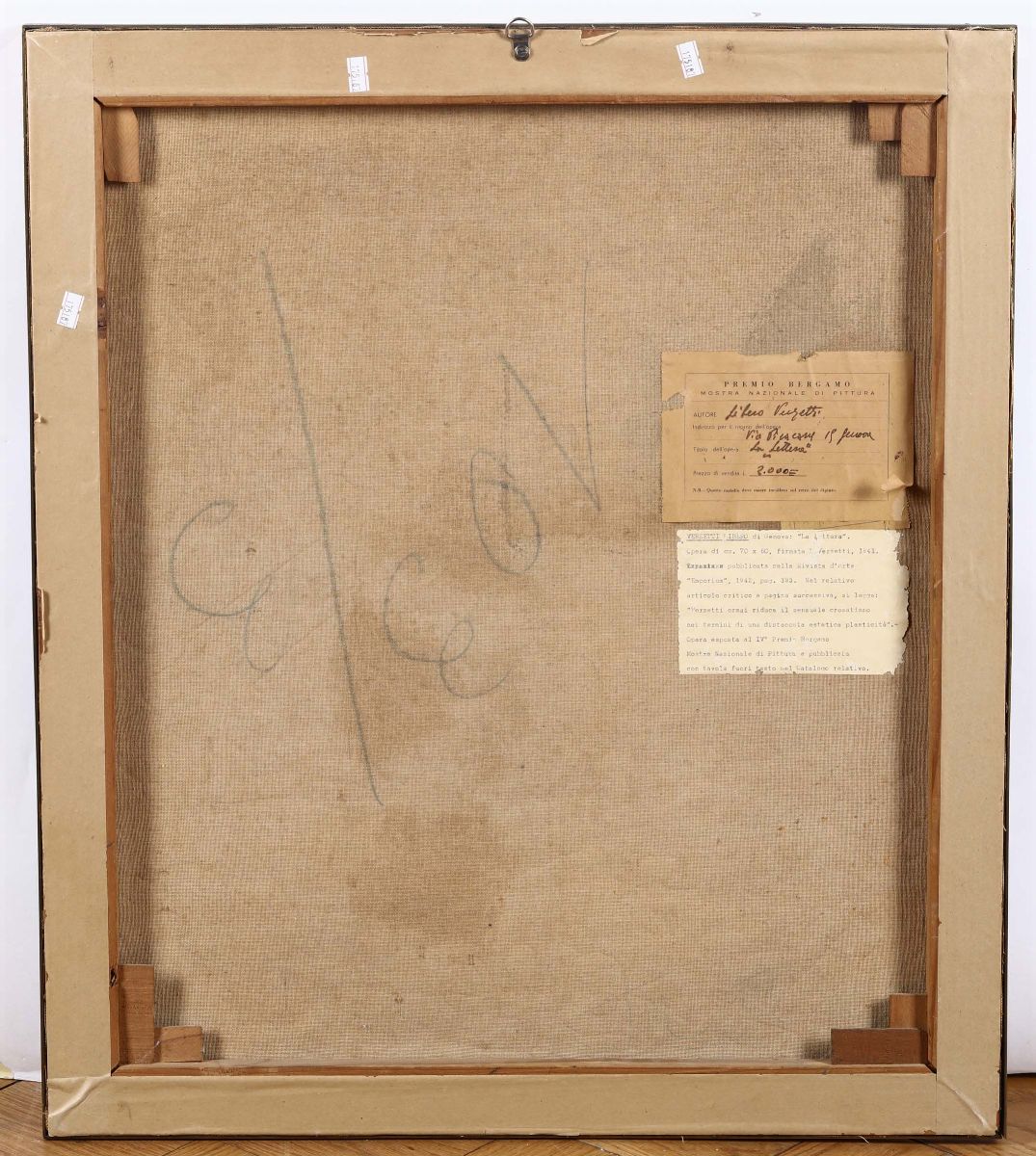 Libero Verzetti (torino 1906 - Genova 1989)la Lettera