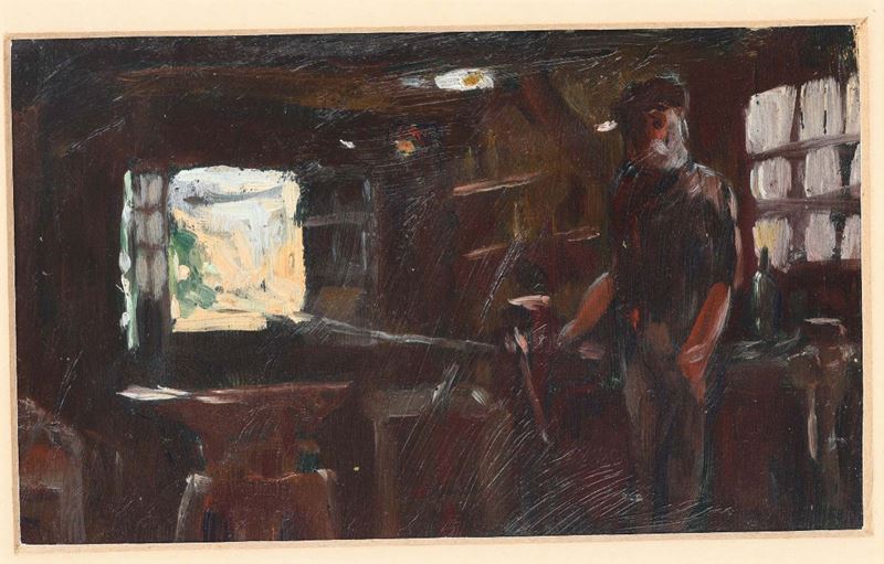 Anonimo del XX secolo Scenetta di bottega  - Auction Fine Art - Cambi Casa d'Aste
