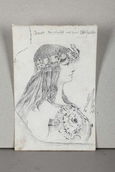 E. Olivarisarah Bernhardt Nell'opera Cleopatra