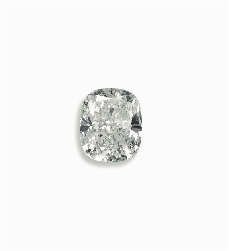 Unmounted cushion-shaped diamond weighing 2.04 carats  - Auction Fine Jewels - Cambi Casa d'Aste