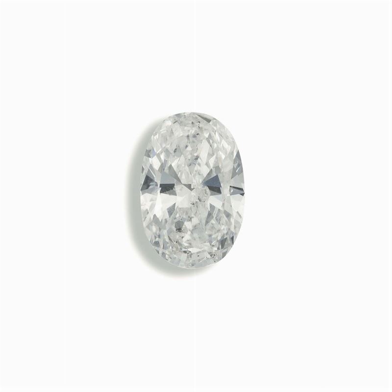 Solitaire taglio ovale di ct 1,84, colore E, caratteristiche interne P1  - Asta Fine Jewels - Cambi Casa d'Aste