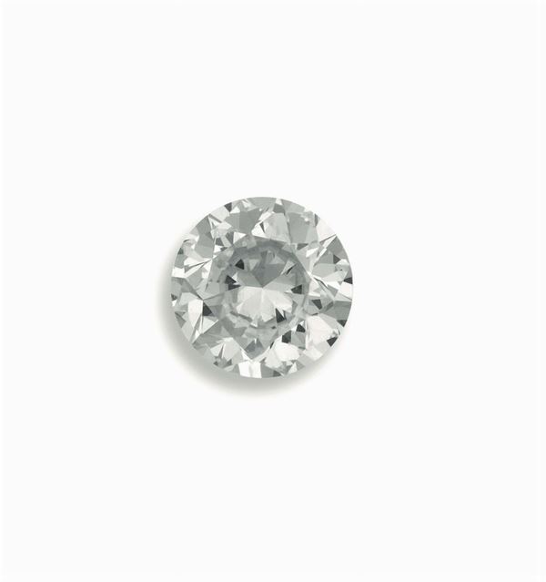 Unmounted brilliant-cut diamond weighing 1.21 carats