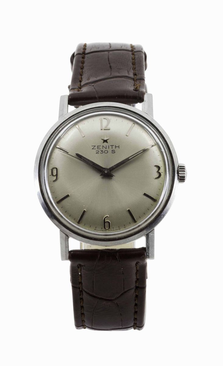 ZENITH, 230 S, orologio da polso, in acciaio. Realizzato nel 1950 circa  - Asta Vintage, Gioielli e Orologi - Cambi Casa d'Aste