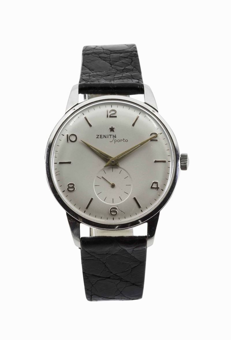ZENITH, Sporto, orologio da polso, in acciaio. Realizzato nel 1950 circa  - Auction Vintage, Jewels and Watches - Cambi Casa d'Aste
