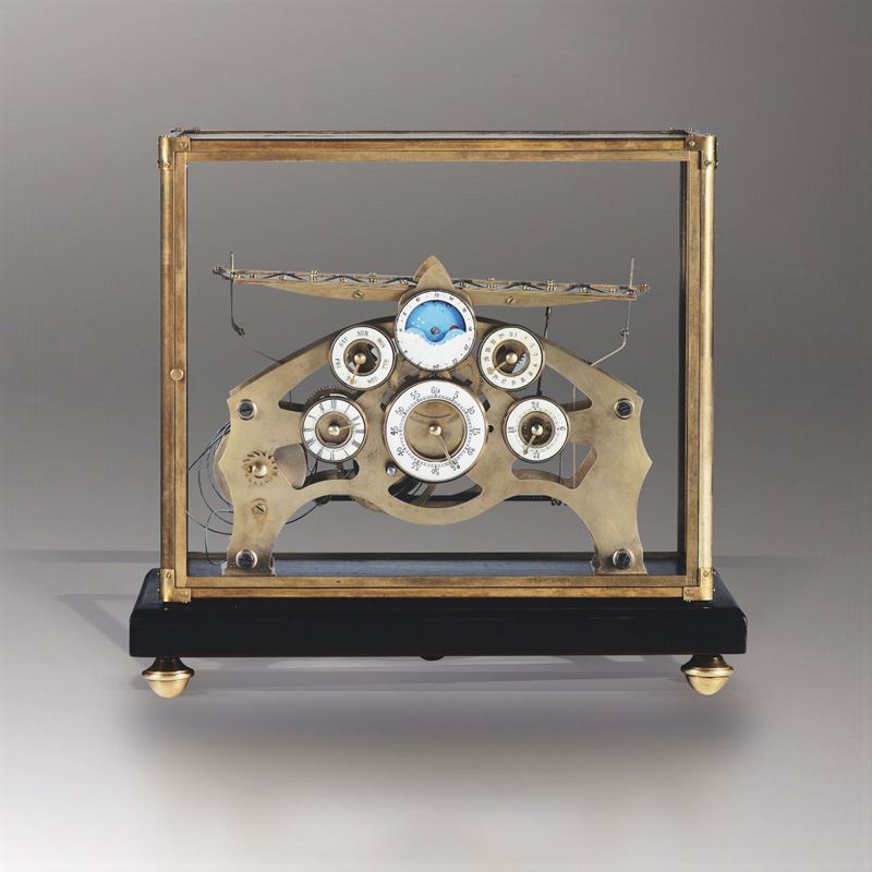 Orologio a biglie, Inghilterra XX secolo  - Asta Pendole e Orologi Antichi - Cambi Casa d'Aste