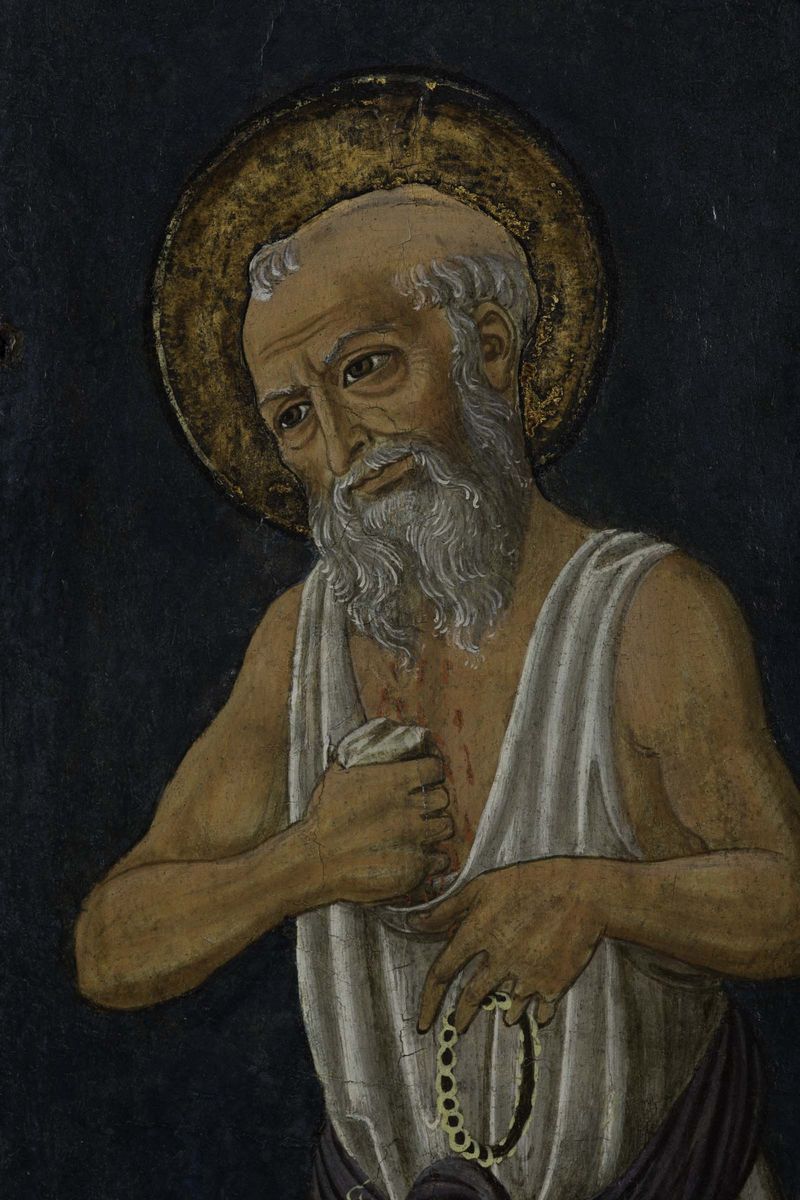 Bartolomeo di Giovanni (attivo 1488 - 1501), Cerchia Disanto Eremita e Santo Vescovo