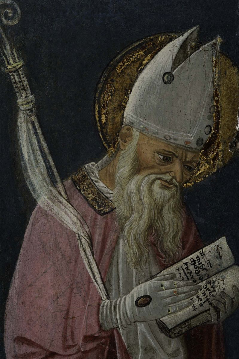 Bartolomeo di Giovanni (attivo 1488 - 1501), Cerchia Disanto Eremita e Santo Vescovo