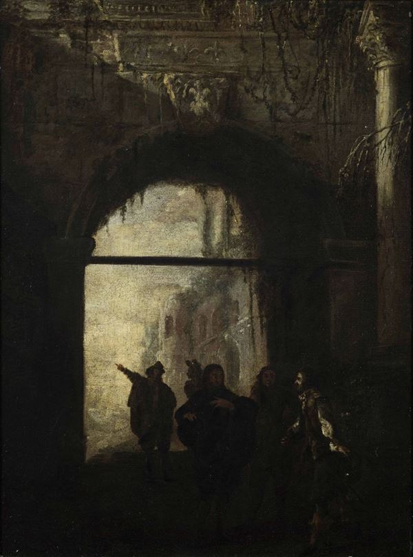 Scuola fiamminga del XVII secolo Porta romana