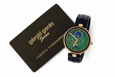Gerald Genta, Gefica, Cassa No. 43414, Ref. G 2776.7. Orologio da Polso, Astronomico, al Quarzo, ...