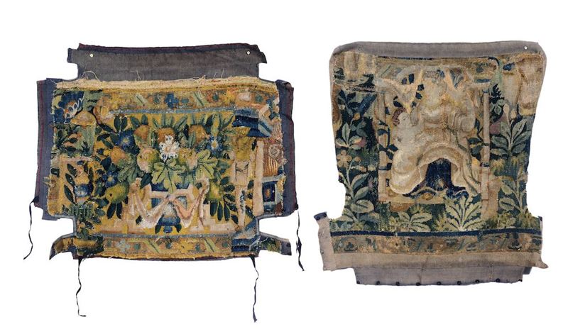 Copri poltrona in arazzo, XVII secolo  - Asta Asta a Tempo Antiquariato - I - Cambi Casa d'Aste