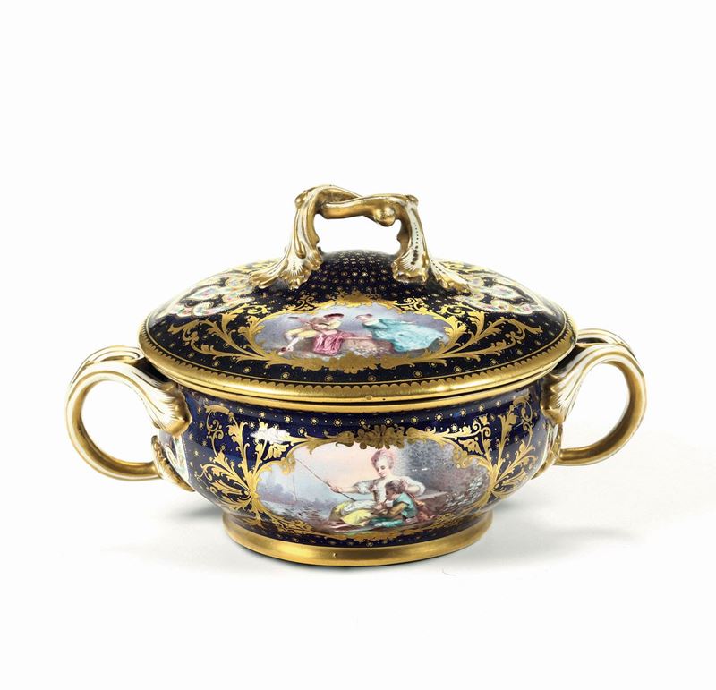 Tazza da brodo Probabilmente Parigi, seconda metà del XIX secolo  - Auction Majolica and Porcelain - Cambi Casa d'Aste
