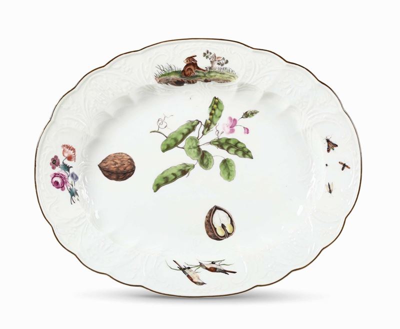 Piatto ovale Meissen, 1750-1755  - Auction Majolica and Porcelains - II - Cambi Casa d'Aste