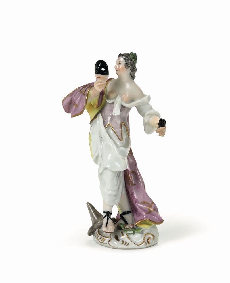 Figurina Meissen, verso il 1750  - Auction Majolica and Porcelains - II - Cambi Casa d'Aste