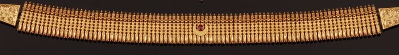 Gold choker  - Auction Fine Coral Jewels - Cambi Casa d'Aste