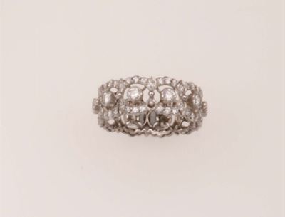 Anello a Rete con Diamanti