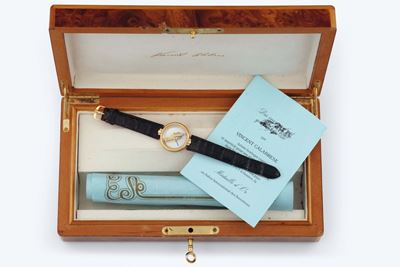 Vincent Calabrese, Esprit. Orologio da Polso, Scheletrato, in Oro Giallo 18k con Fibbia Originale...