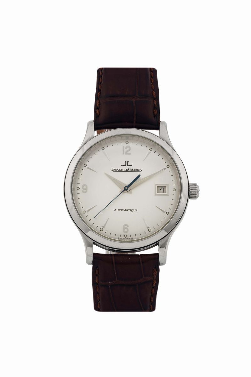 Jaeger LeCoultre,  Master Control, Automatique, 1000 hours ,  Ref. 140.8.89.  Fine, self-winding, water-resistant, center seconds, stainless steel wristwatch with date and a stainless steel Jaeger LeCoultre deployant clasp. Made circa 1998. Accompanied by the original box  - Auction Watches and Pocket Watches - Cambi Casa d'Aste
