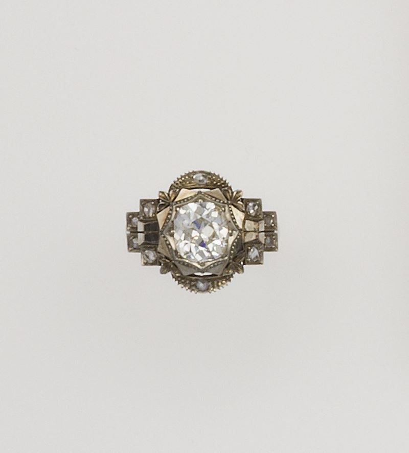 Cushion-cut diamond weighing 1.50 carats approx.  - Auction Fine Jewels - Cambi Casa d'Aste