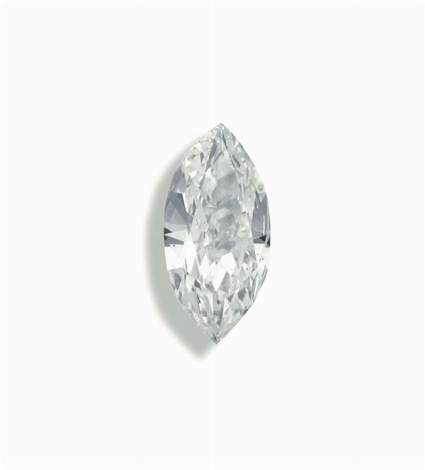 Unmounted marquise-shaped diamond weighing 2.11 carats