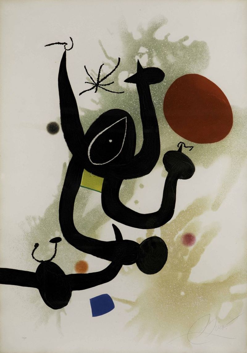 Joan Mirò (1893-1983)serpentine, 1979