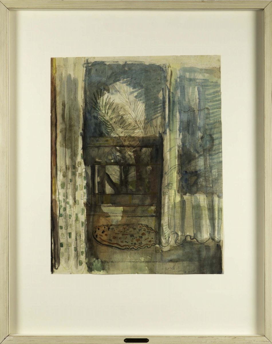 Yehezkel Streichman (1906-1993)landscape Through The Window, 1948 Ca