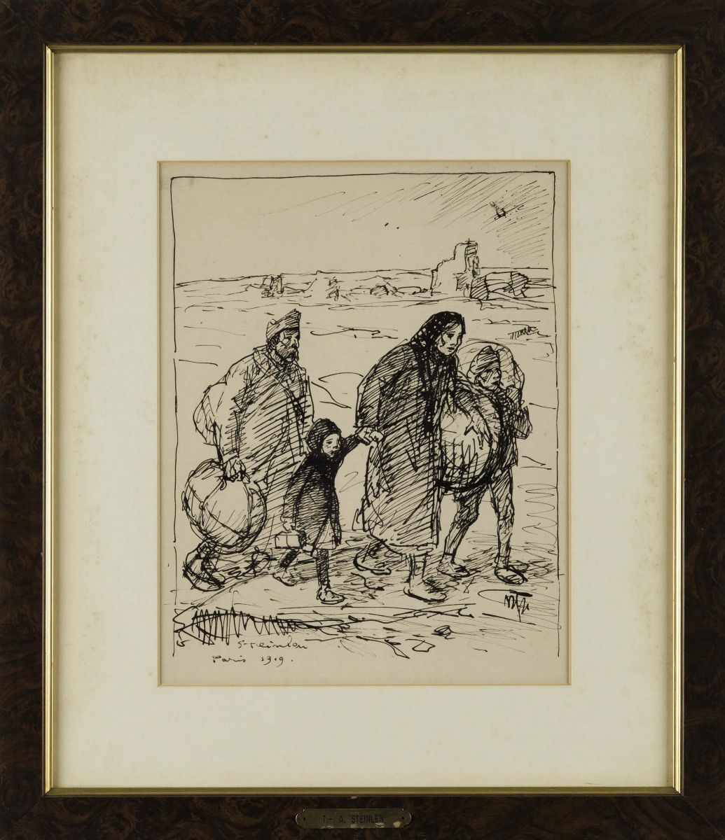 Theophile Alexandre Steinlen (1859-1923)il Ritorno dei Profughi, 1919