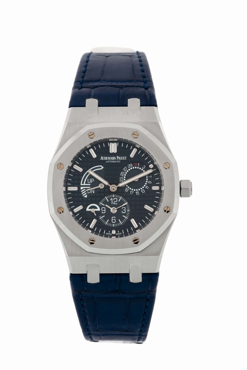 Audemars Piguet, Royal Oak Dual- Time Automatic, Ref. 26124st. Orologio da Polso, in Acciaio, Aut...