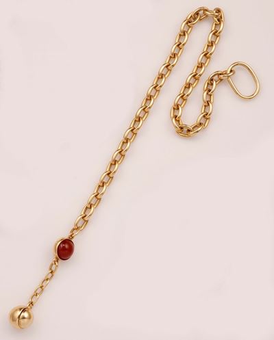 Pomellato. Catena con Boule in Corniola