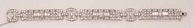 Bracciale con Diamanti Taglio Brillante, Navette e Baguette