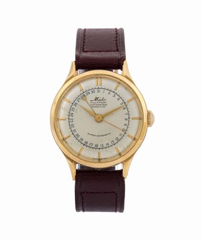 Mido, Multifort Datometer Grand Luxe, Super Automatic. Orologio da Polso, Automatico, in Oro Gial...