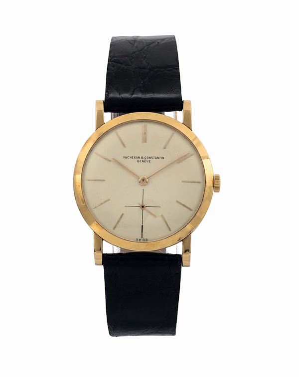 VACHERON&CONSTANTIN, case No. 323954. Fine, 18K yellow gold wristwatch with original gold buckle. Made circa 1990