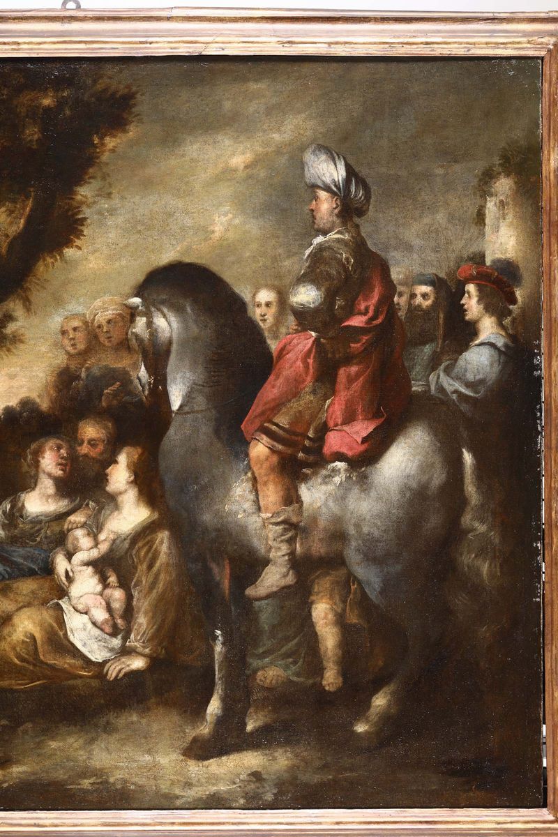 Anton Maria Vassallo (genova 1620 Circa - Milano 1664/72)la Predica del Battista