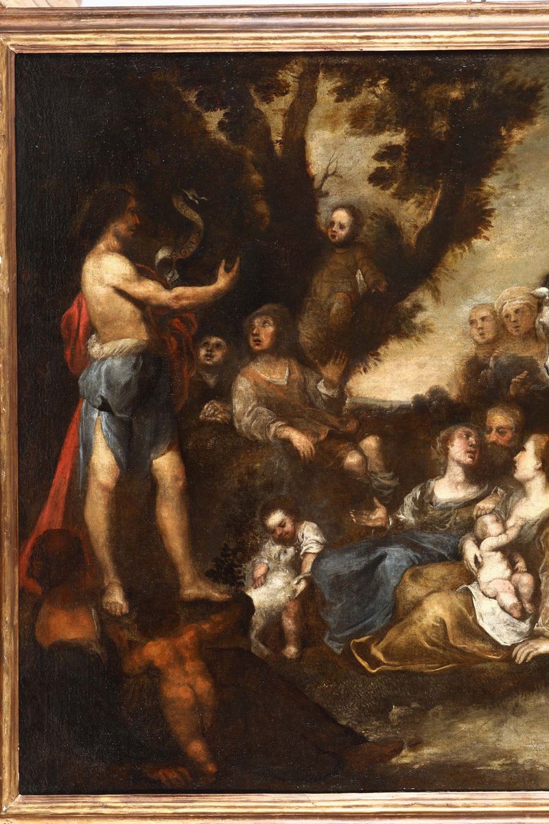 Anton Maria Vassallo (genova 1620 Circa - Milano 1664/72)la Predica del Battista