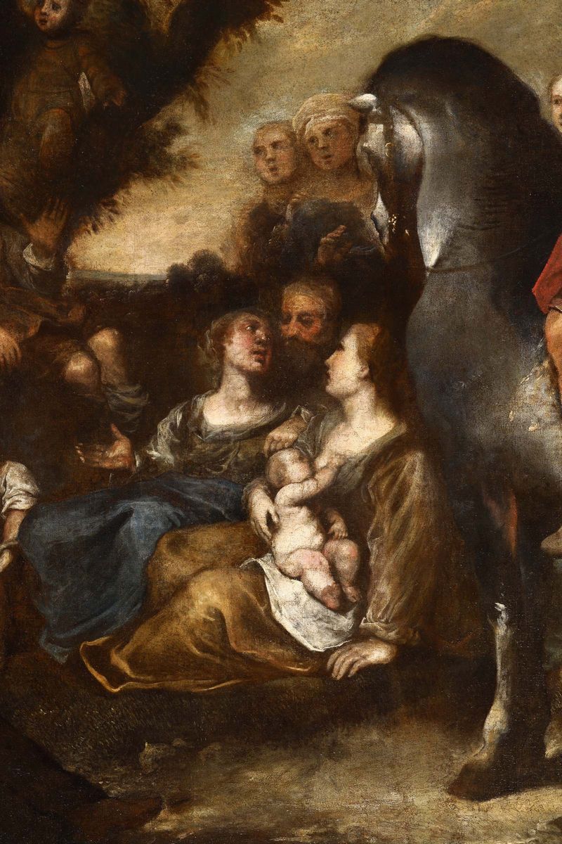 Anton Maria Vassallo (genova 1620 Circa - Milano 1664/72)la Predica del Battista