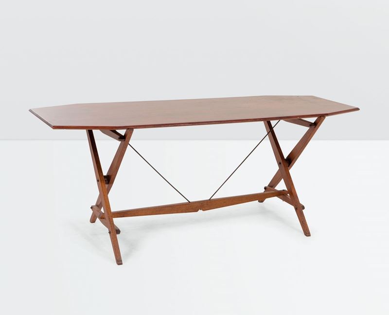 Franco Albini, a Cavalletto TL2 table. Poggi Prod., Italy, 1950 ca.  - Auction Design 200 - Cambi Casa d'Aste
