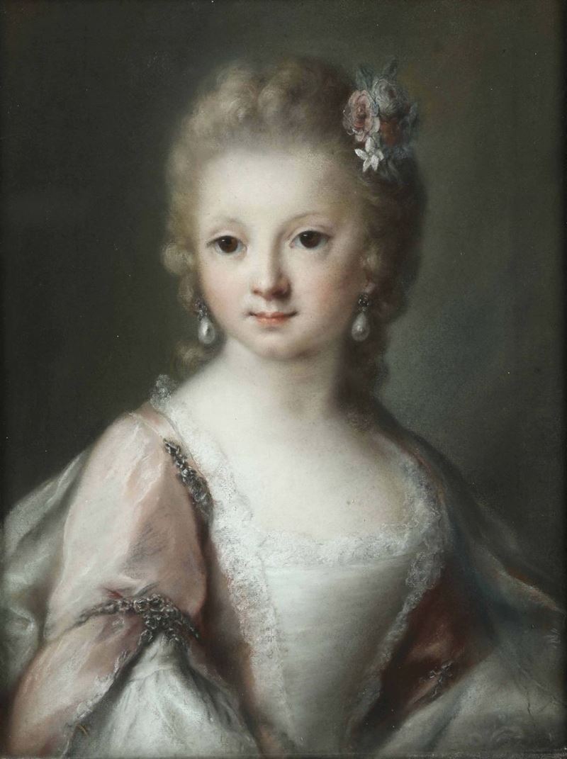 Rosalba Carriera (1673-1757), attribuito a Ritratto di fanciulla  - Auction Old Masters Paintings - Cambi Casa d'Aste