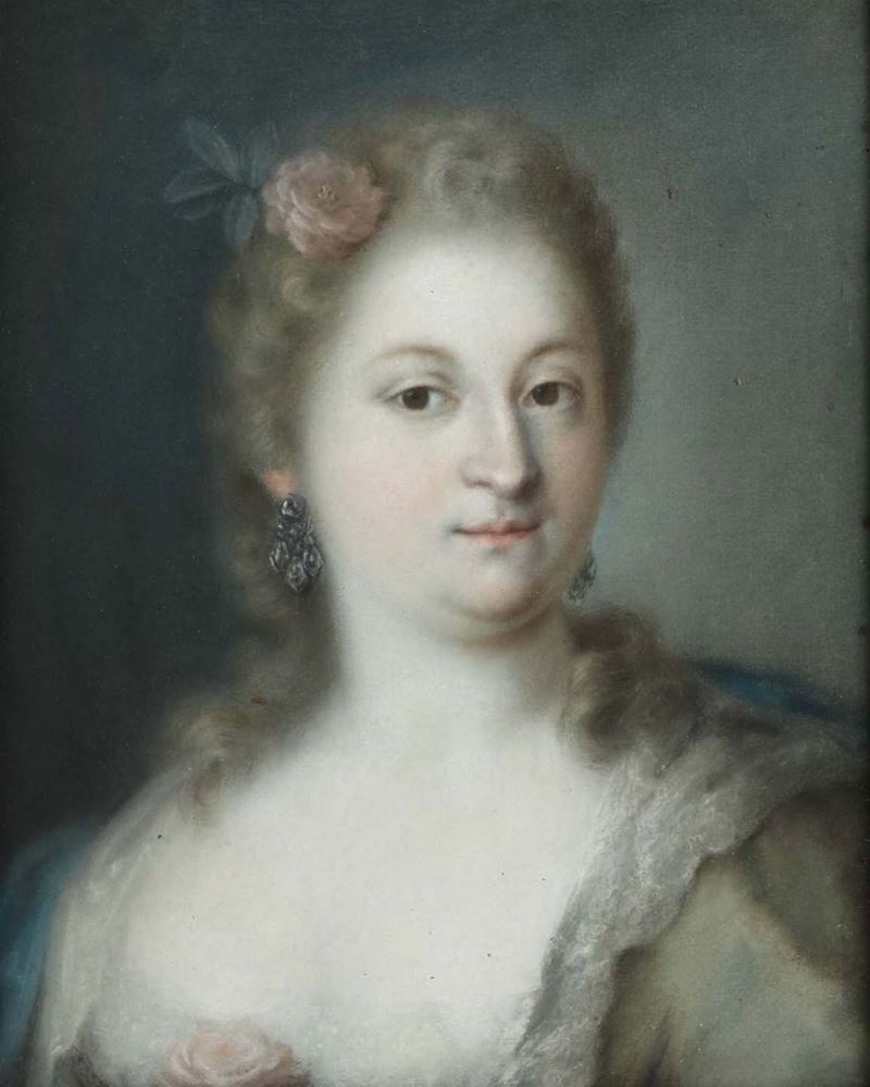Rosalba Carriera (1673-1757), cerchia di Ritratto di donna  - Asta Dipinti Antichi - Cambi Casa d'Aste
