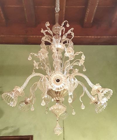 Lampadario in Vetro, XX Secolo