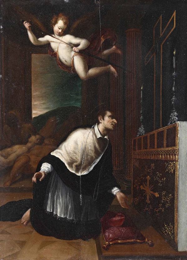Andrea Commodi (Firenze 1560 - 1648), attribuito a San Carlo Borromeo all’altare