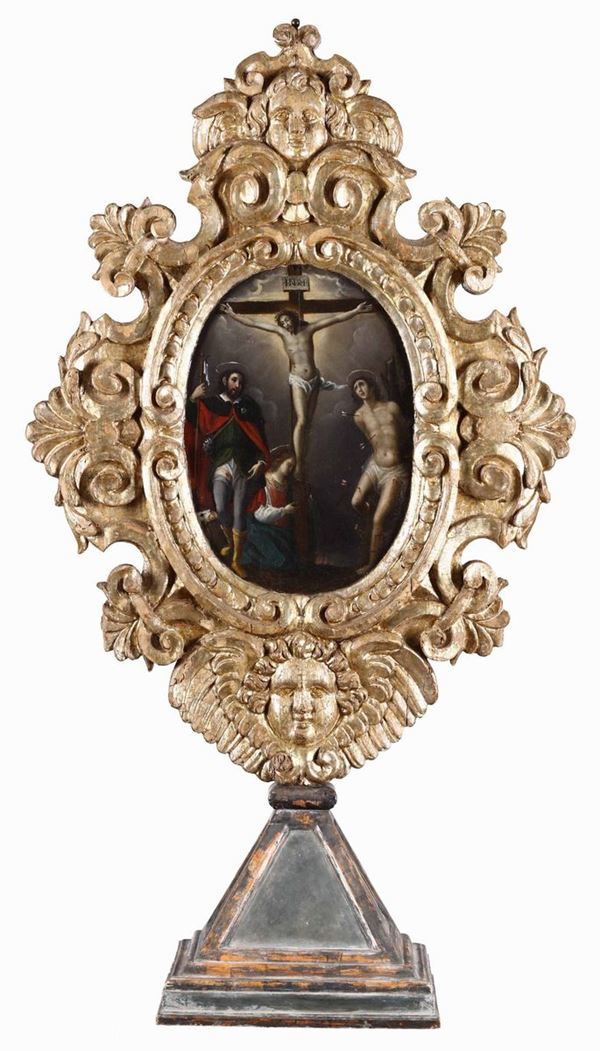 Scuola fiorentina del XVII secolo Madonna Assunta e Crocifissione