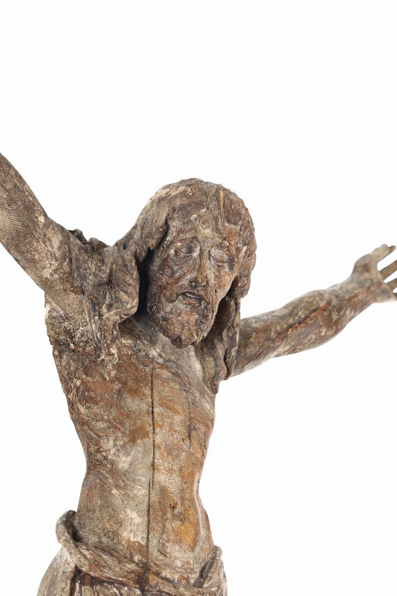 Corpus Christi in Legno Scolpito. Scultore Operante nella Prima Metà del XV Secolo