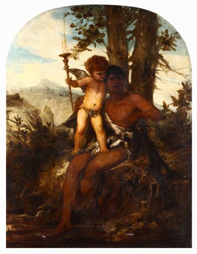 Arnold Böcklin (1827 - 1901), Cerchia Dipan e Amore