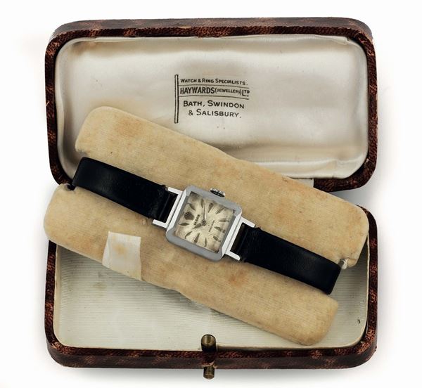 Rolex, Precision. Fine, stainless steel lady's wristwatch. Accompanied by a fitted box. Made circa 1930