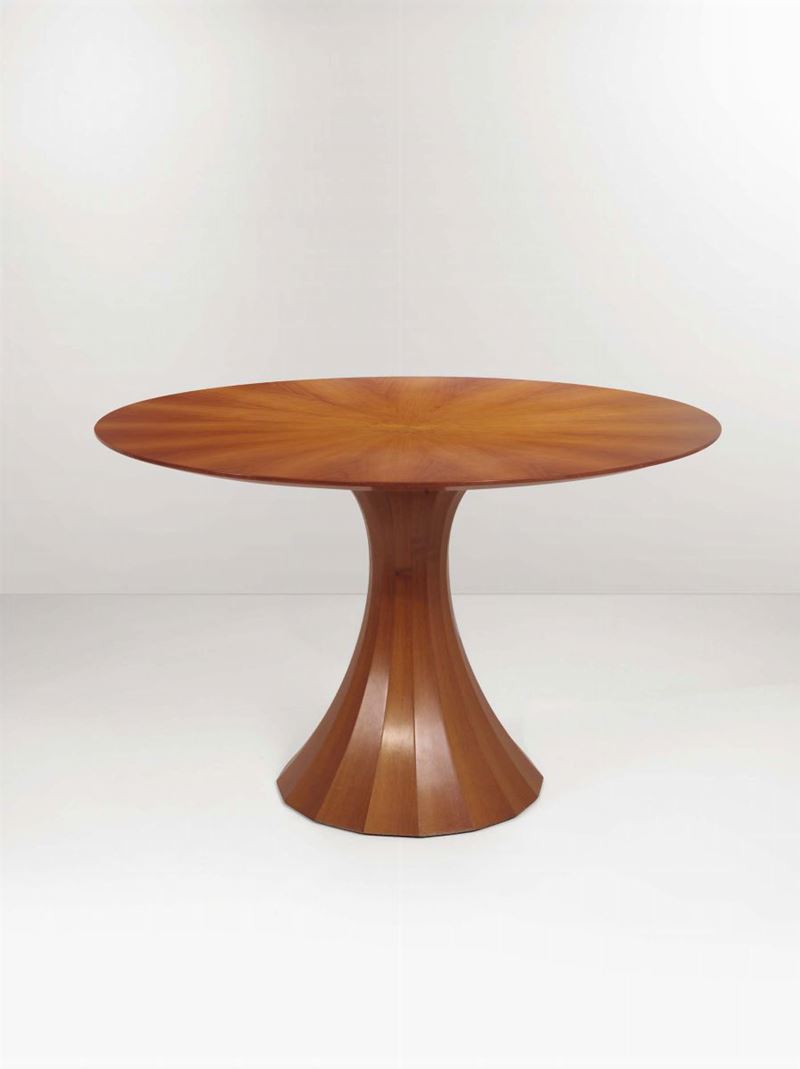 Tavolo con struttura e piano in legno.  - Asta Design I - Cambi Casa d'Aste