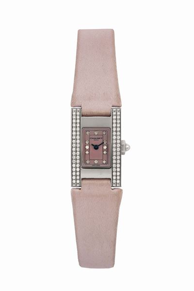 Chaumet, Paris. Orologio da Polso, di Forma Rettangolare, da Donna, al Quarzo, con Fibbia Origina...