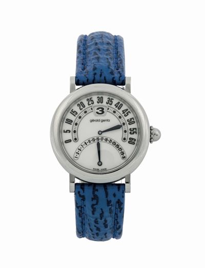 Gerald Genta, Biretro, Ref. G 3734. Orologio da Polso, in Acciaio, Automatico, Impermeabile con D...