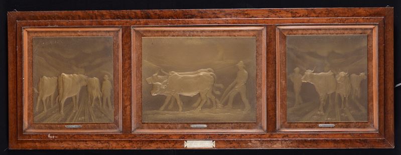 Piero Tirani : Piero Tirani Sinfonia campestre  - Auction Paintings of the 19th - 20th century | Time Auction - Cambi Casa d'Aste