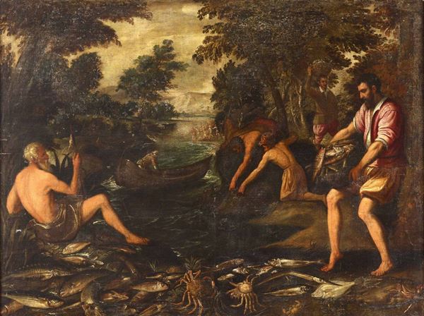 Paolo Fiammingo (1540-1596) Allegoria della pesca Allegoria della guerra