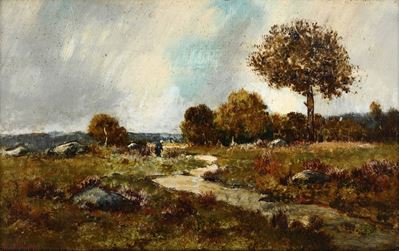Narcisse Diaz De la Pena (1807 - 1876)paisage Environ De Fontainebleau