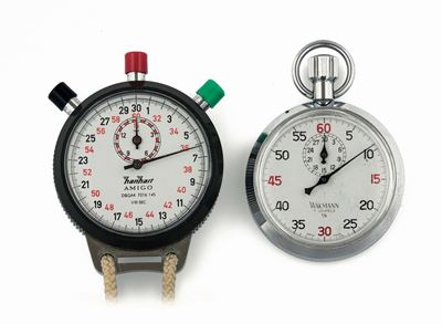 Set Composto da Due Orologi Cronografi da Tasca. Realizzati nel 1960 Circa